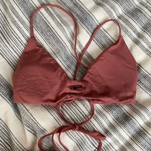 L*Space Sahara Brown Bikini top.